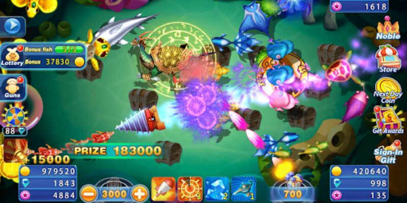 Cấp độ Battle săn cá gây cấn siêu hấp dẫn