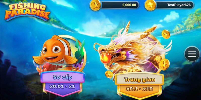 Chế độ bắn cá thiên đường có trong tựa game siêu cuốn hút